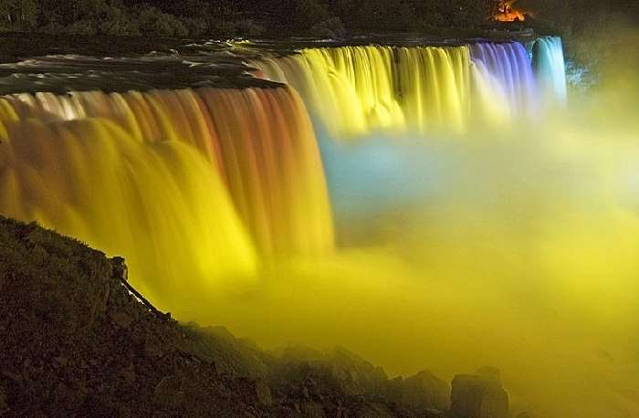 Shangrala's Niagara Falls In Neon