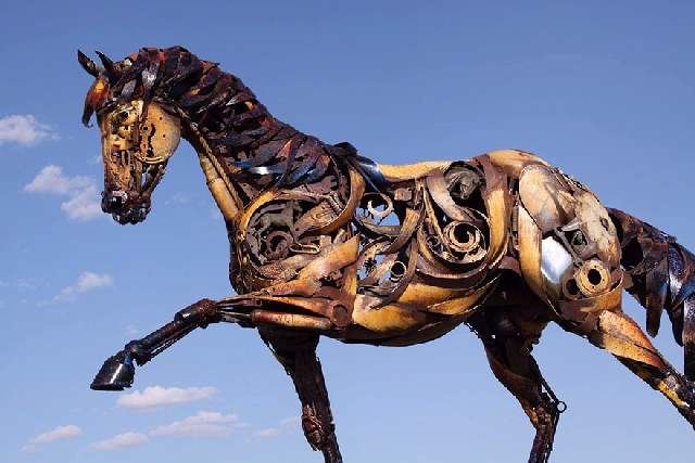 Shangrala's Western Scrap Metal Art