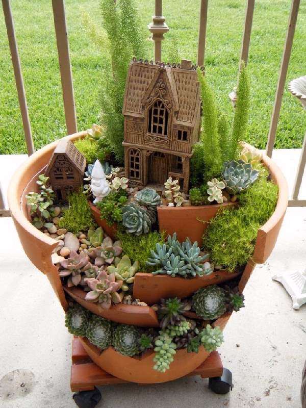 Shangrala's Fairy Garden Pot Art