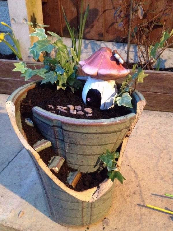 Shangrala's Fairy Garden Pot Art