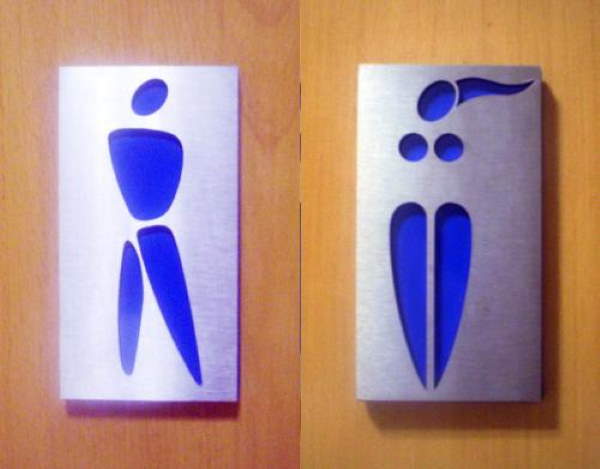Shangrala's Creative Bathroom Signs