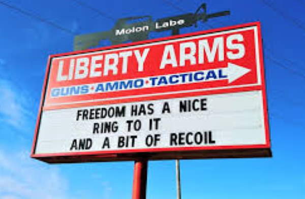 Shangrala's Funny Liberty Arms Signs
