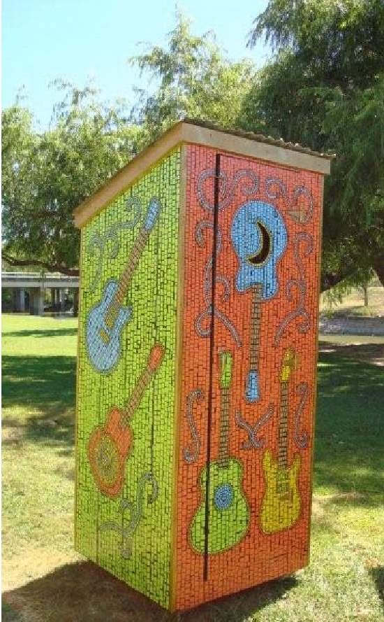Shangrala's Texas Outhouse Art