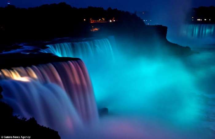 Shangrala's Niagara Falls In Neon