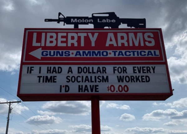 Shangrala's Funny Liberty Arms Signs