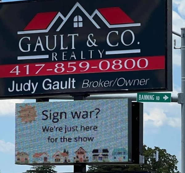 Shangrala's Fast Food Sign War