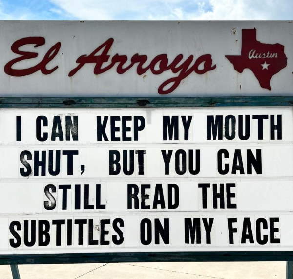 Shangrala's Funny Restaurant Signs