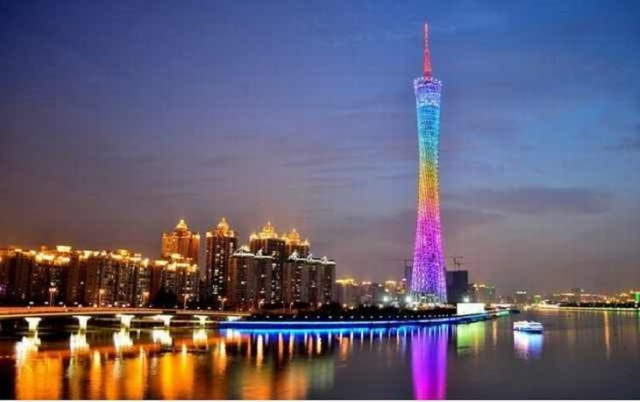 Shangrala's Beautiful Lighted Buildings