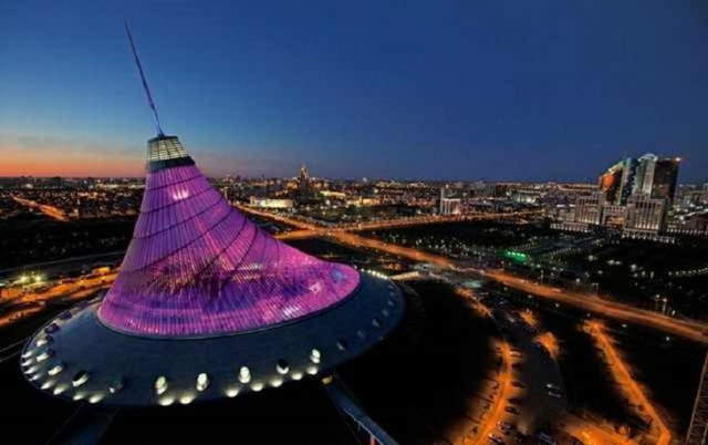 Shangrala's Beautiful Lighted Buildings