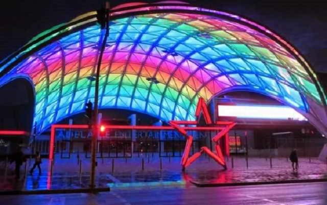 Shangrala's Beautiful Lighted Buildings