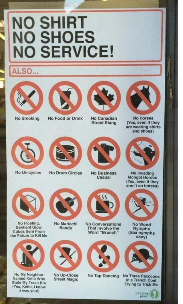 Shangrala's Humorous Signs 8