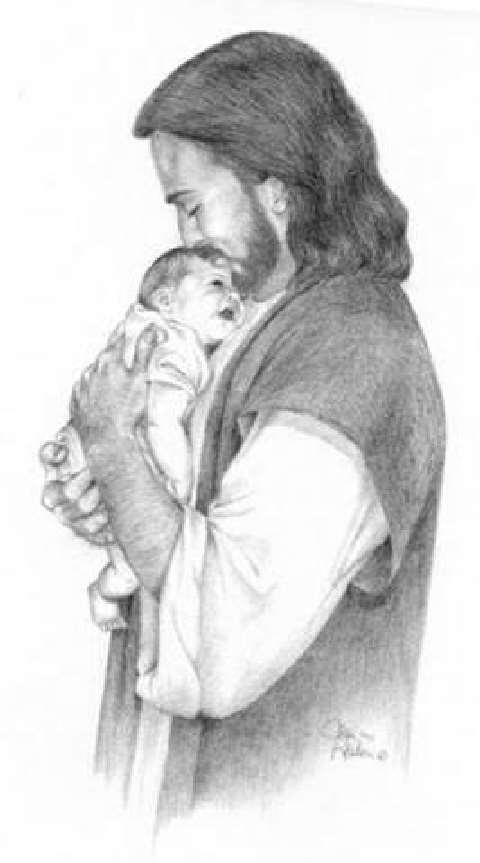 clipart of jesus holding baby - photo #41
