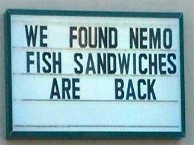 Shangrala's Funny Fast Food Signs
