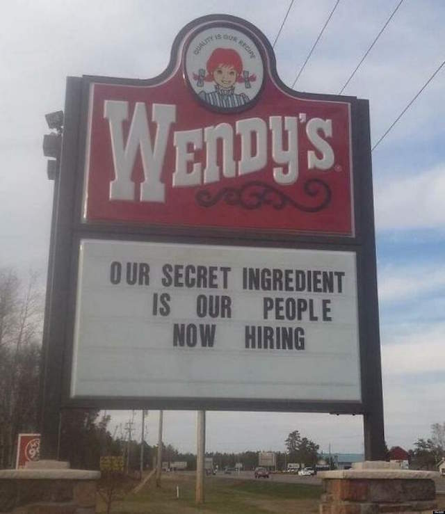 Shangrala's Funny Fast Food Signs