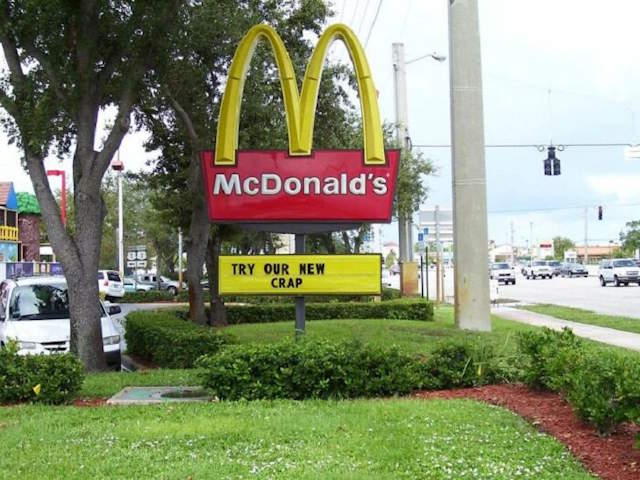 Shangrala's Funny Fast Food Signs