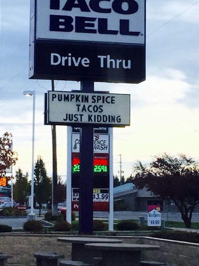 Shangrala's Funny Fast Food Signs
