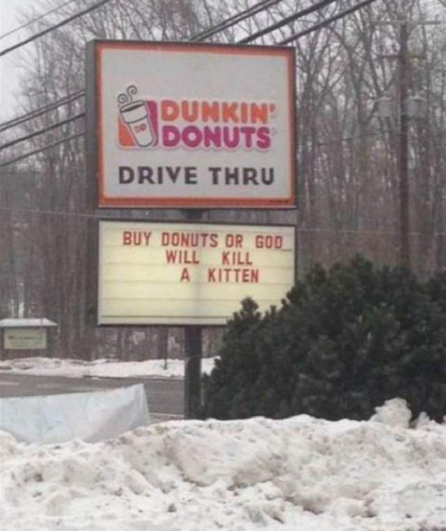 Shangrala's Funny Fast Food Signs